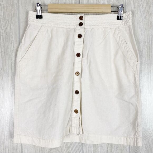 Patagonia | Button Front Summertime Hemp Skirt Size 4 - Picture 1 of 7